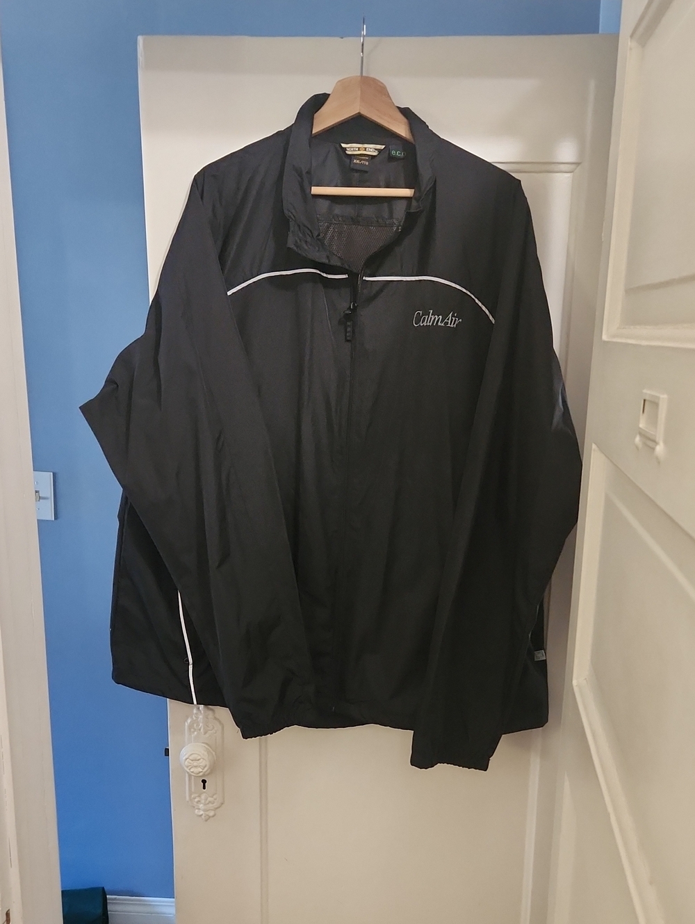 Men's XXL Promotional Black Windbreaker Jacket